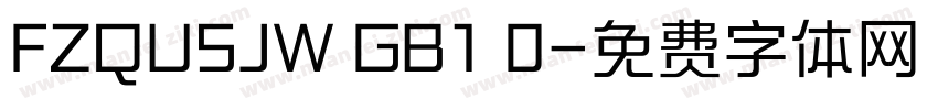 FZQUSJW GB1 0字体转换